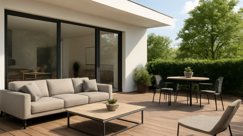 Comment intégrer une terrasse dans le plan de la maison ?