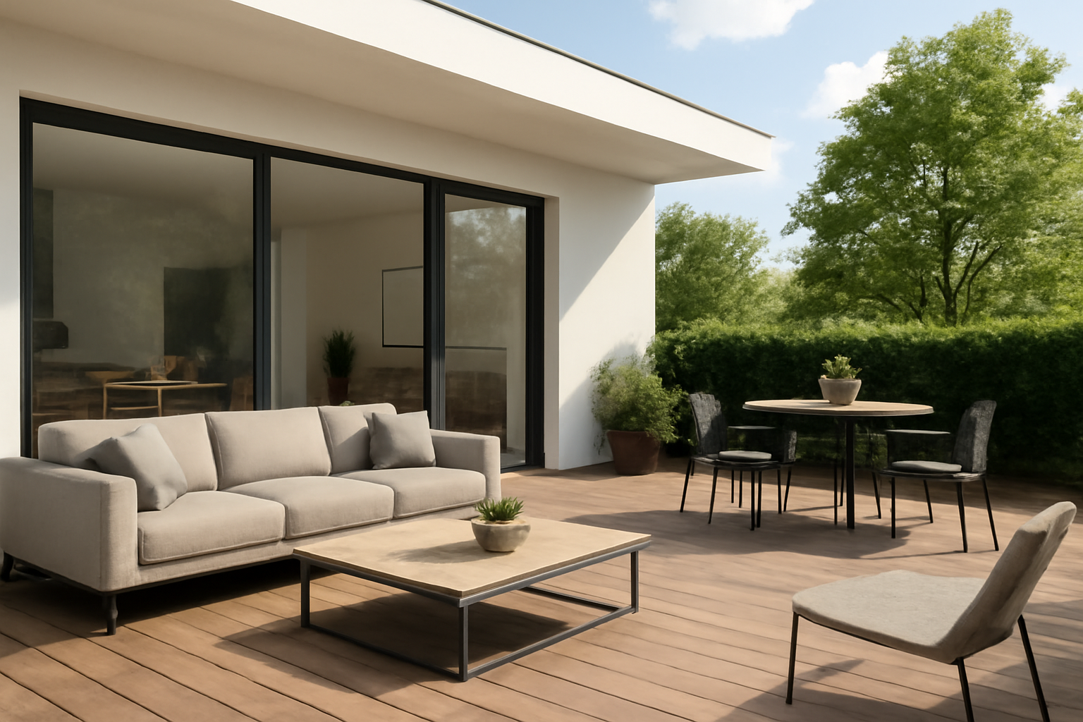 Comment intégrer une terrasse dans le plan de la maison ?
