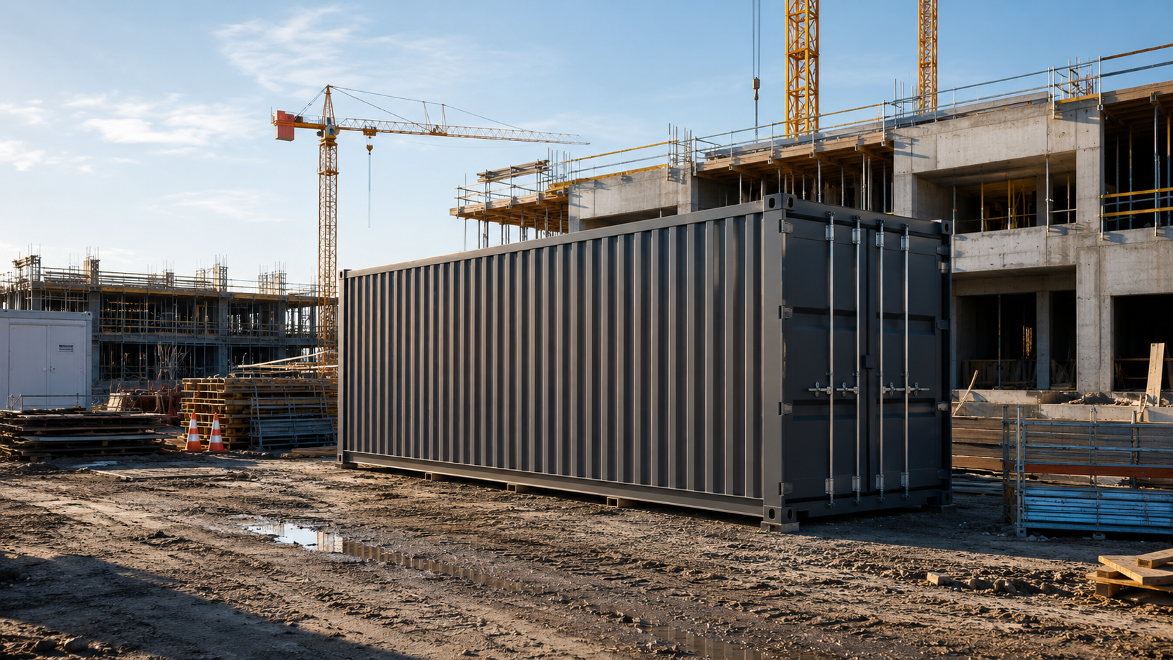 Comment utiliser un container de stockage pendant les travaux de construction ?